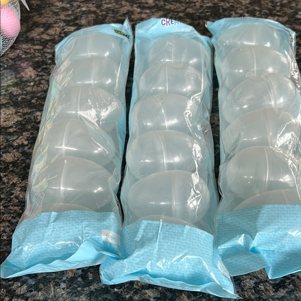 CREATOLOGY CLEAR EASTER EGGS LOT OF 3 NWT